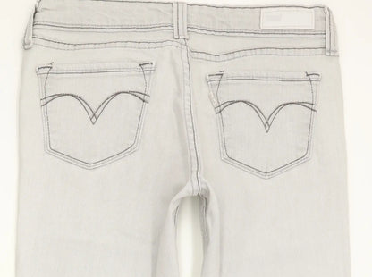 Levi's Demi Curve Women Grey Skinny Slim Stretch Jeans W27 L29