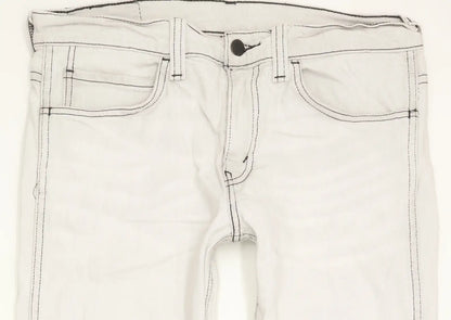 Levi's 511 Men Grey Straight Slim Stretch Jeans W32 L31