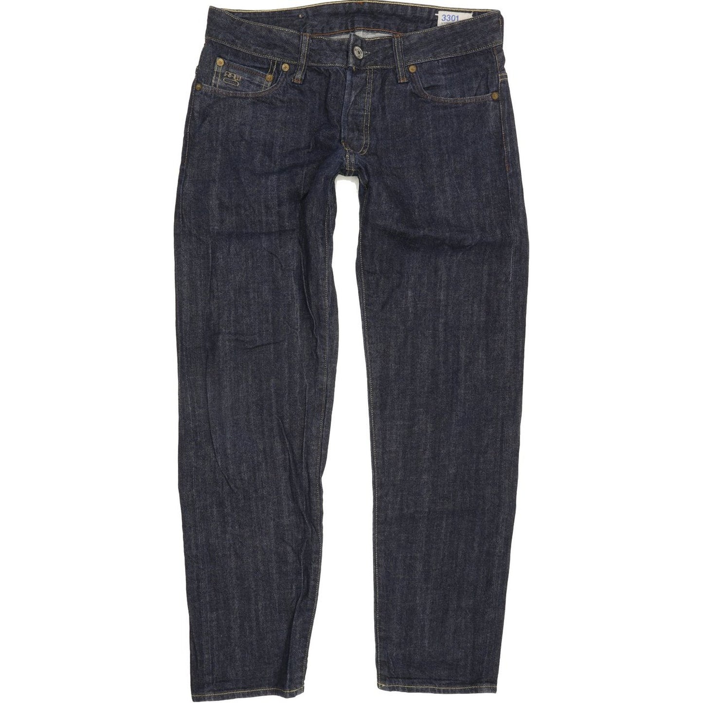 G-Star 3301 Men Blue Tapered Slim Jeans W31 L29