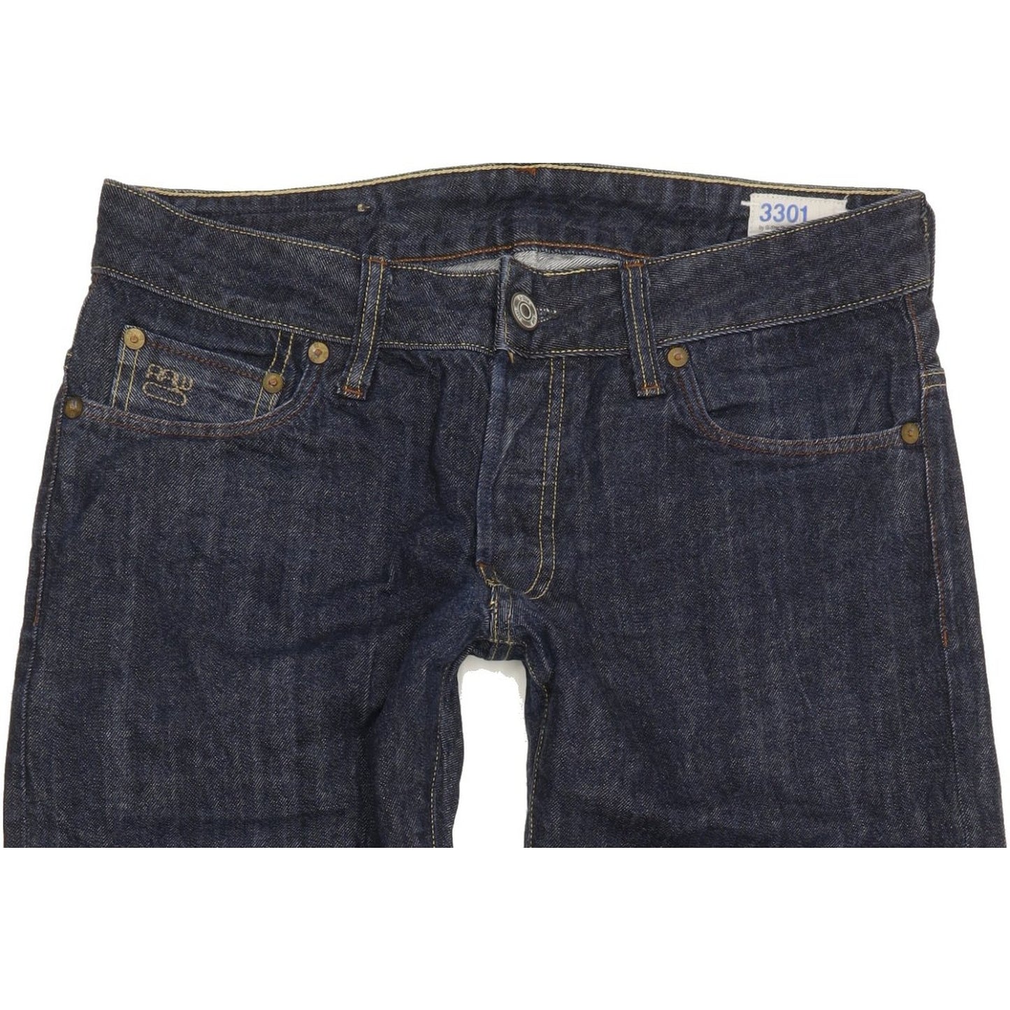 G-Star 3301 Men Blue Tapered Slim Jeans W31 L29