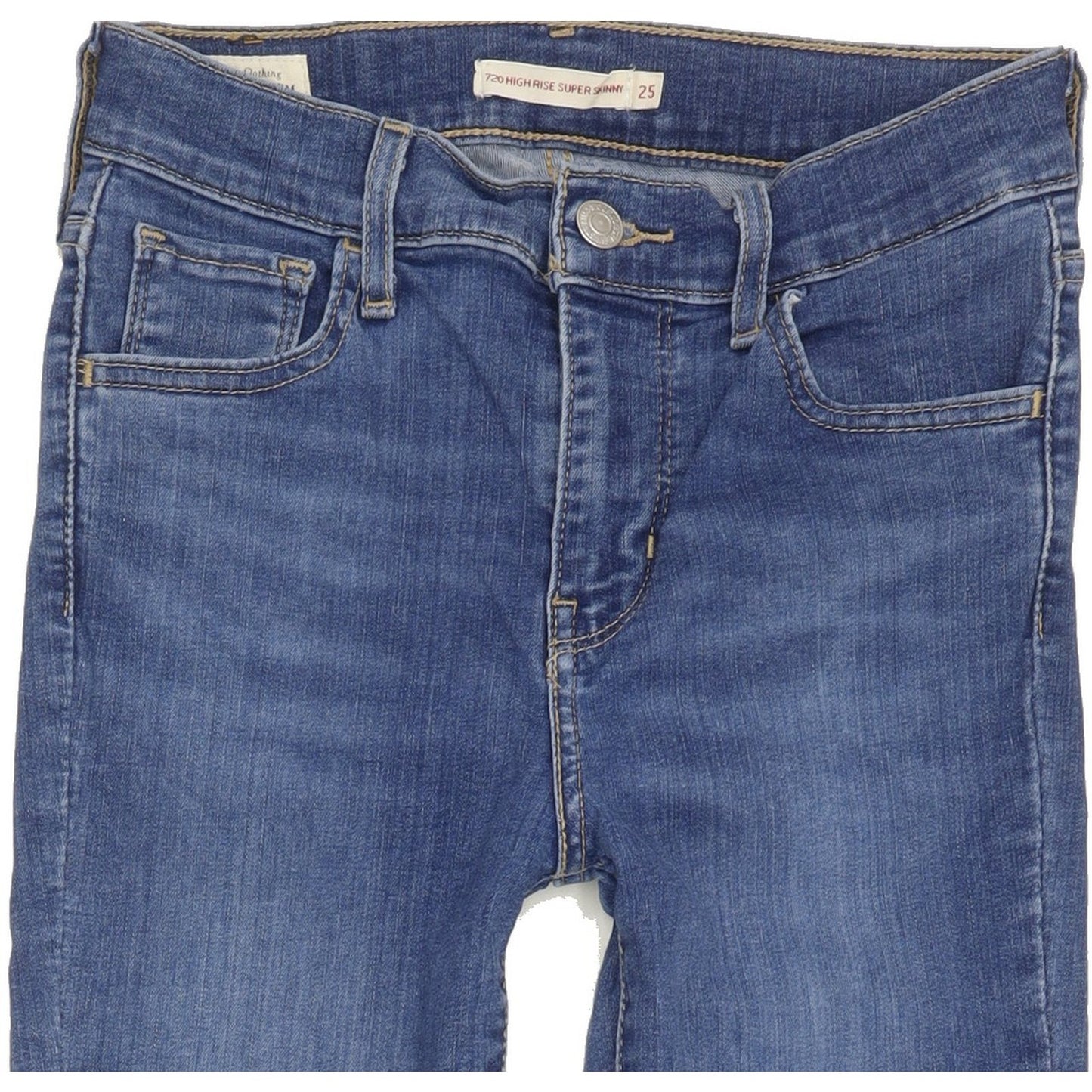 Levi's 720 High Rise Women Blue Skinny Stretch Jeans W25 L30