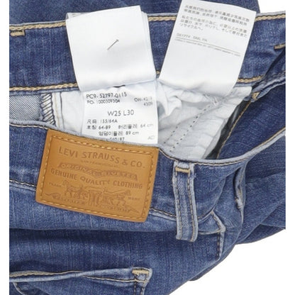 Levi's 720 High Rise Women Blue Skinny Stretch Jeans W25 L30
