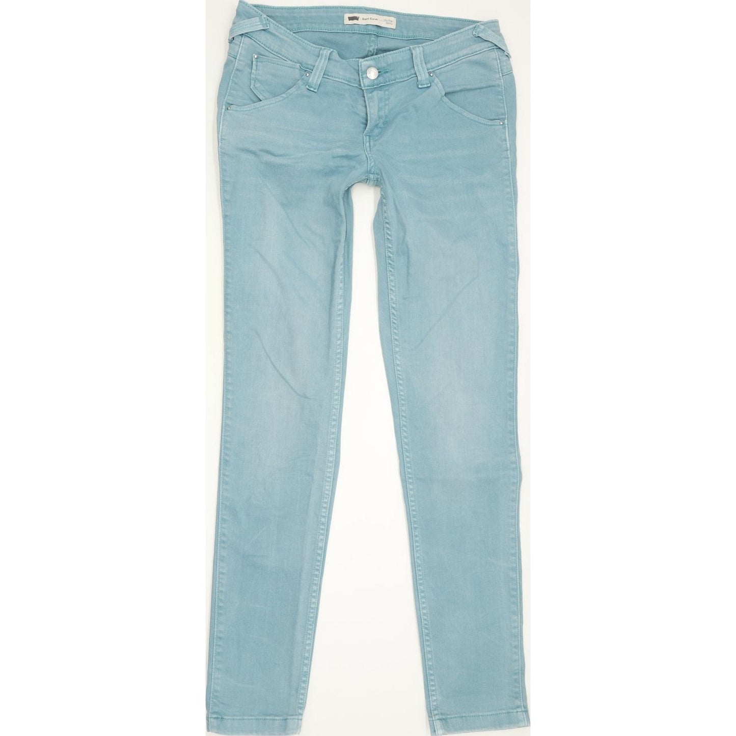 Levi's Demi Curve Women Green Skinny Slim Stretch Jeans W28 L31