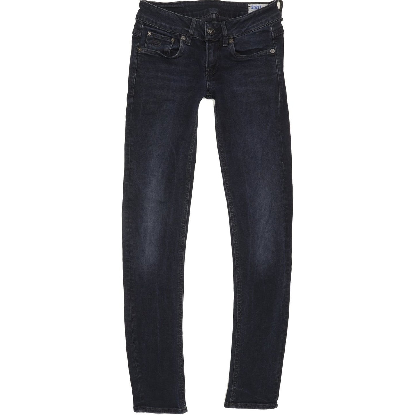 G-Star 3301 Women Navy Skinny Slim Stretch Jeans W25 L29