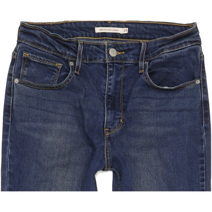 Levi's 721 High Rise Blue Skinny Stretch Jeans High Waisted W29 L30
