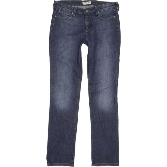 Lee Rice Women Blue Straight Regular Stretch Jeans W32 L33