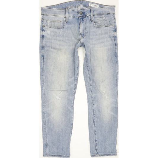 G-Star 3301 Deconstructed Men Blue Straight Slim Stretch Jeans W31 L26