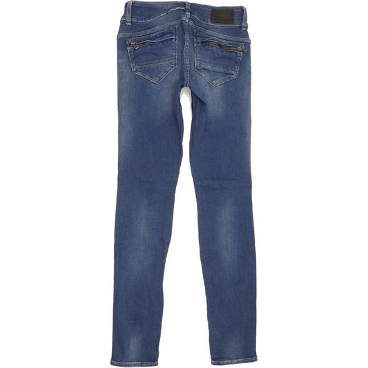 G-Star Midge Cody Women Blue Skinny Slim Stretch Jeans W24 L30