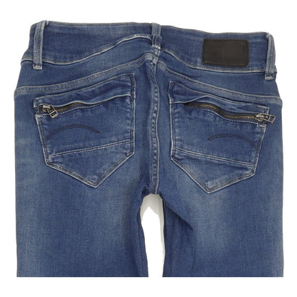 G-Star Midge Cody Women Blue Skinny Slim Stretch Jeans W24 L30