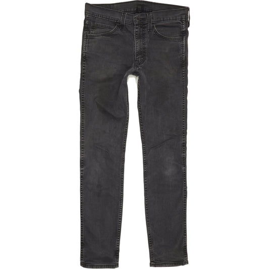 Levi's Men Charcoal Straight Slim Jeans W34 L31