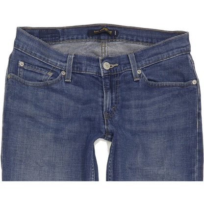 Levi's 524 Women Blue Skinny Slim Stretch Jeans W28 L30