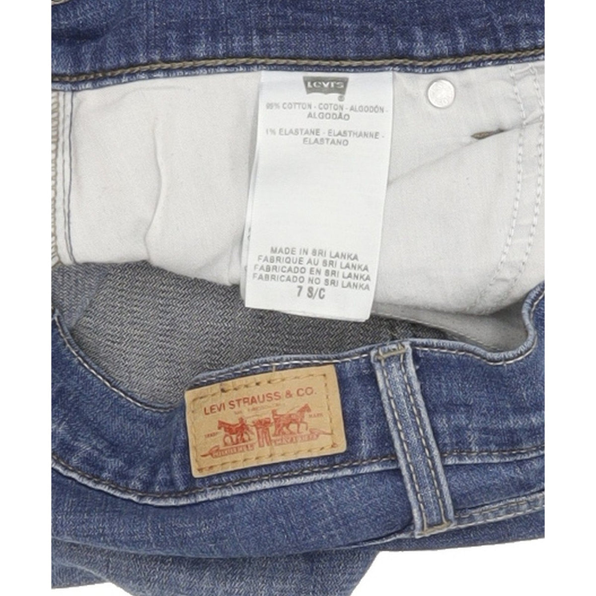 Levi's 524 Women Blue Skinny Slim Stretch Jeans W28 L30