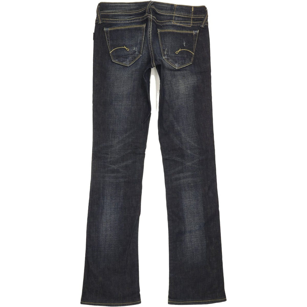 G-Star Core Cutom Women Blue Straight Slim Stretch Jeans W28 L32