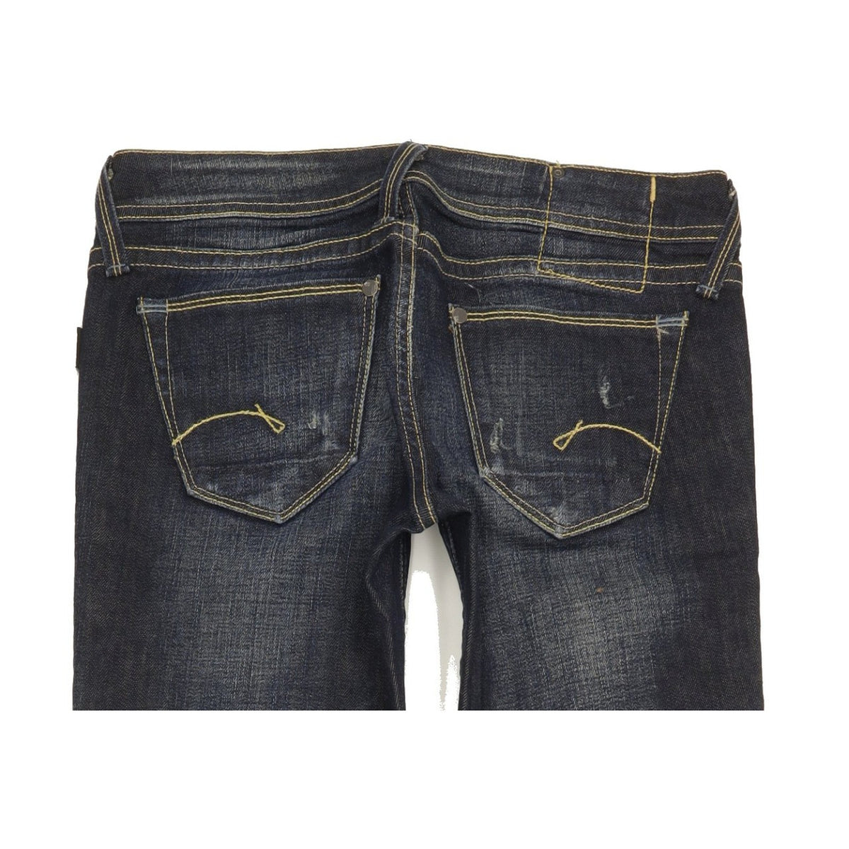 G-Star Core Cutom Women Blue Straight Slim Stretch Jeans W28 L32