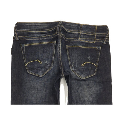 G-Star Core Cutom Women Blue Straight Slim Stretch Jeans W28 L32