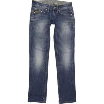 G-Star Midge Women Blue Straight Slim Stretch Jeans W27 L30