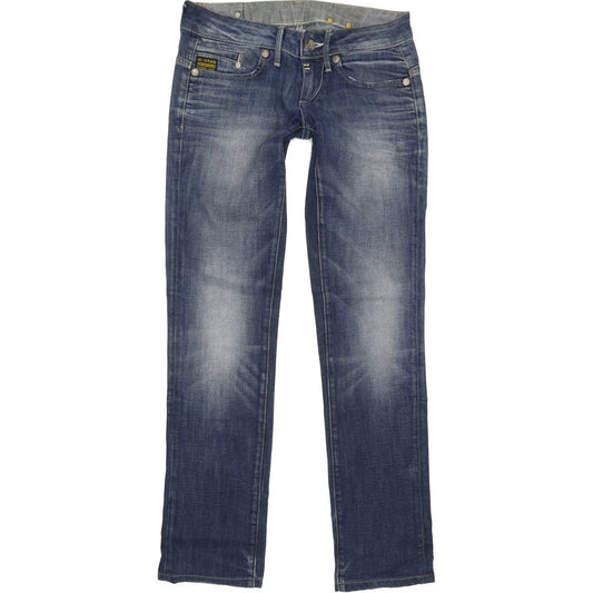 G-Star Midge Women Blue Straight Slim Stretch Jeans W27 L30