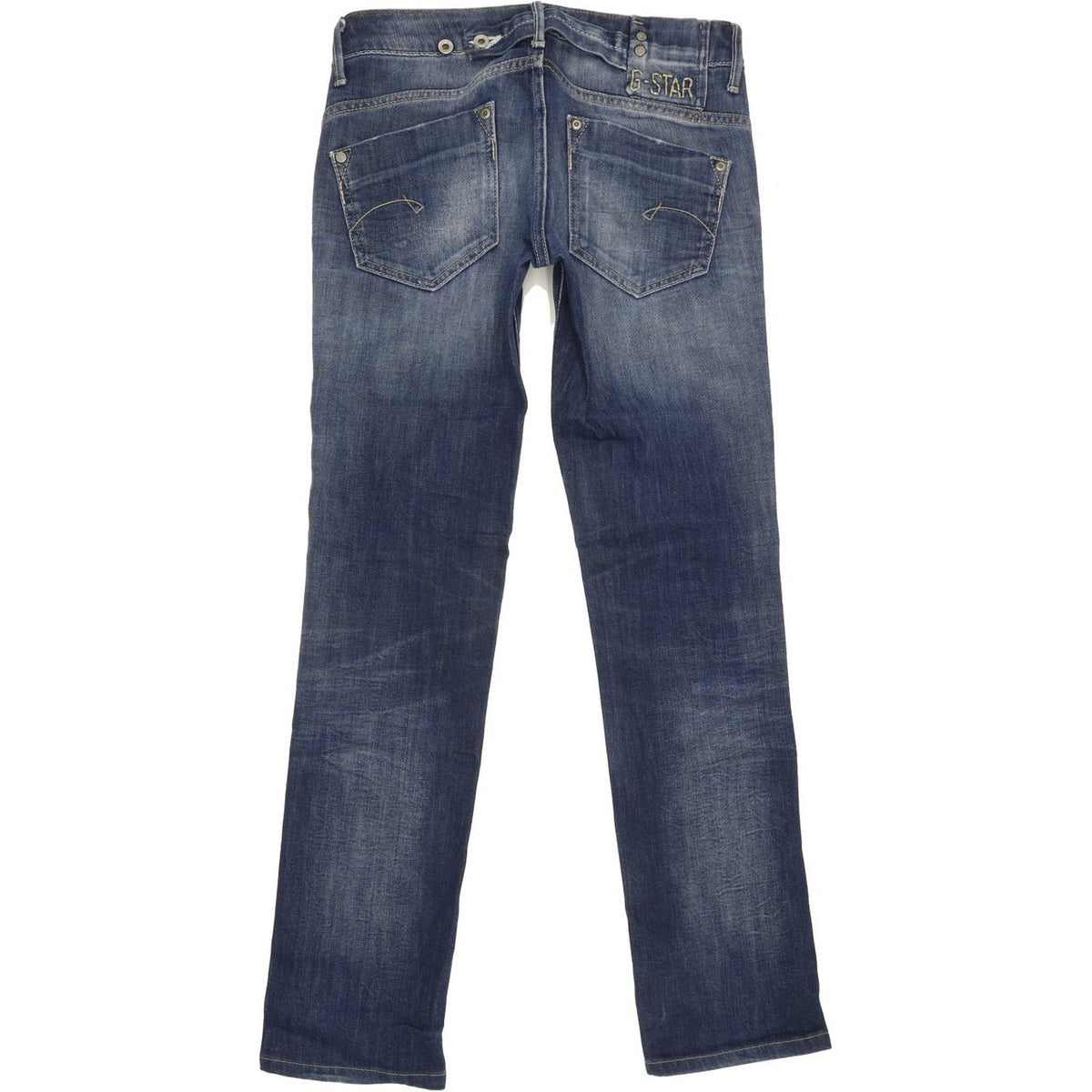 G-Star Midge Women Blue Straight Slim Stretch Jeans W27 L30
