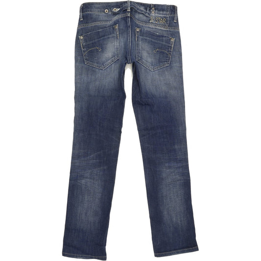G-Star Midge Women Blue Straight Slim Stretch Jeans W27 L30