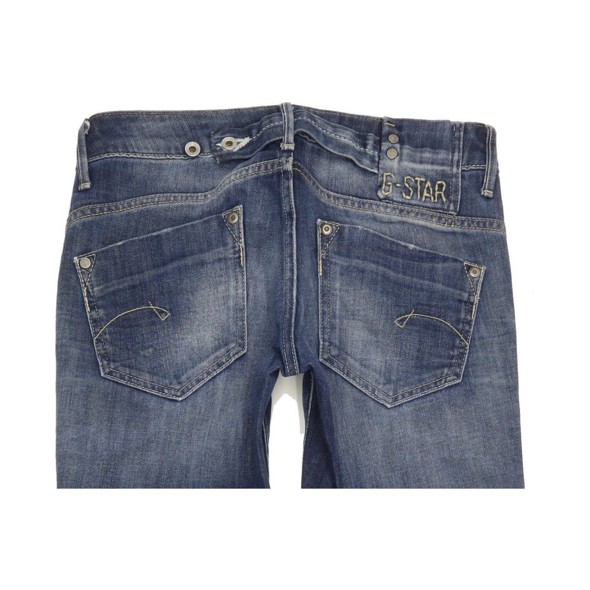 G-Star Midge Women Blue Straight Slim Stretch Jeans W27 L30