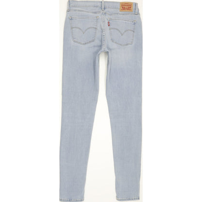 Levi's 710 Super Women Blue Skinny Slim Stretch Jeans W28 L30