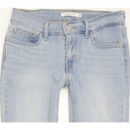 Levi's 710 Super Women Blue Skinny Slim Stretch Jeans W28 L30