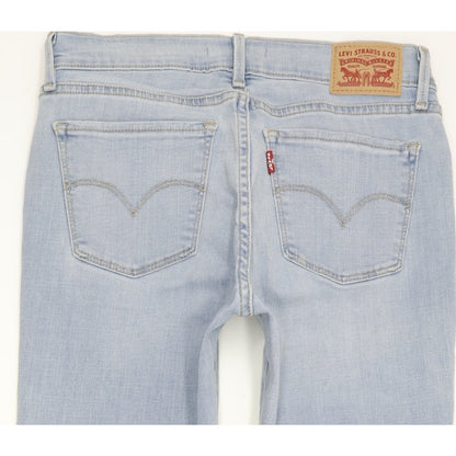 Levi's 710 Super Women Blue Skinny Slim Stretch Jeans W28 L30