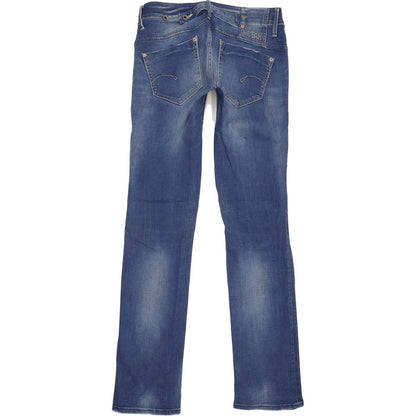 G-Star Midge Women Blue Straight Slim Stretch Jeans W27 L32