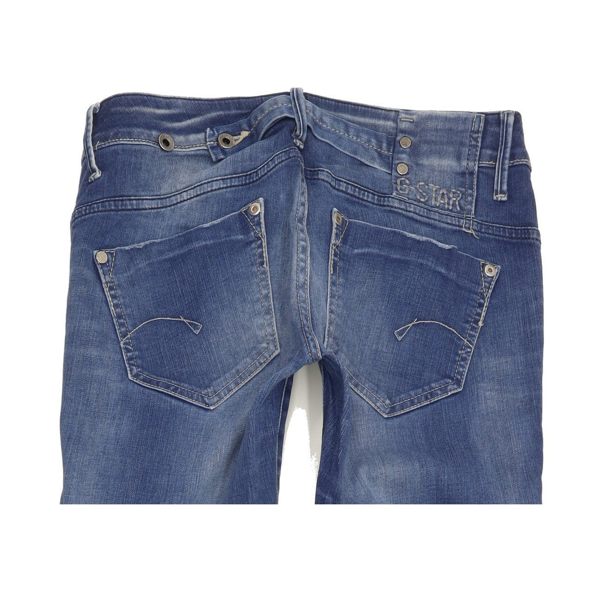 G-Star Midge Women Blue Straight Slim Stretch Jeans W27 L32