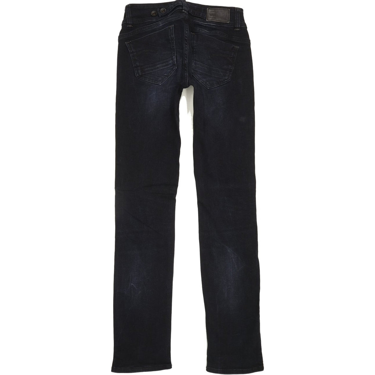 G-Star Midle Saddle Women Navy Straight Slim Stretch Jeans W27 L32