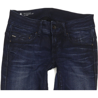 G-Star Midge Cody Women Navy Skinny Slim Stretch Jeans W26 L30