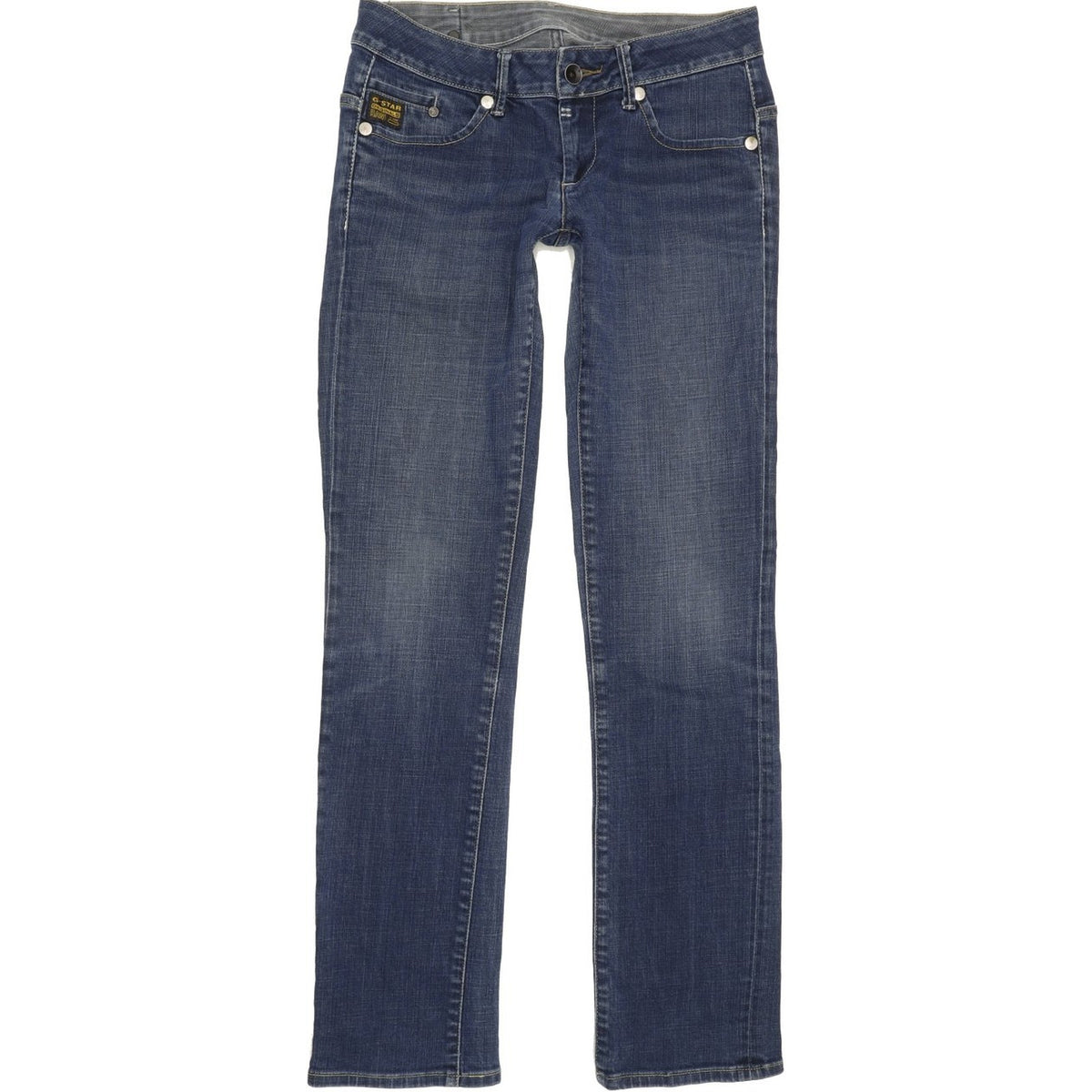 G-Star Midge Women Blue Straight Slim Stretch Jeans W29 L32