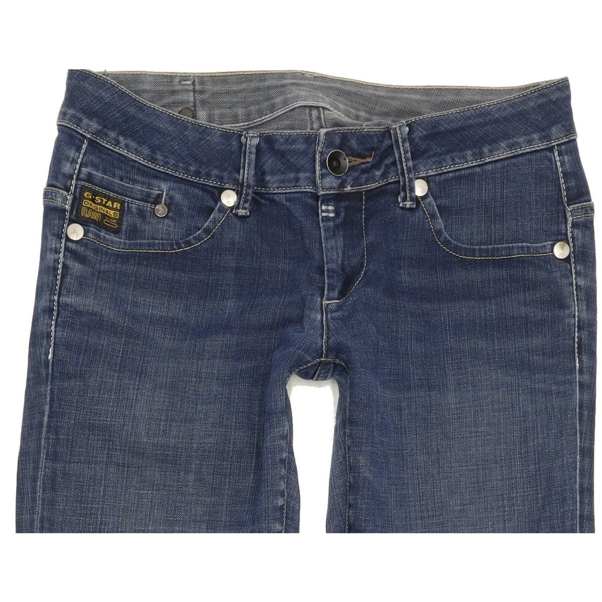 G-Star Midge Women Blue Straight Slim Stretch Jeans W29 L32