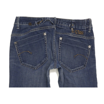 G-Star Midge Women Blue Straight Slim Stretch Jeans W29 L32