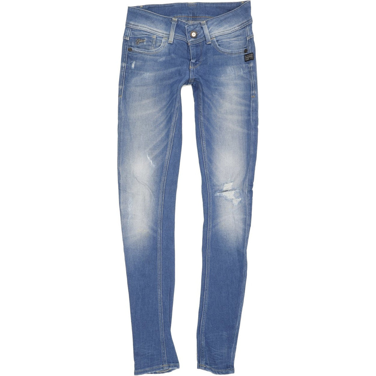 G-Star Lynn Women Blue Skinny Slim Stretch Jeans W25 L32