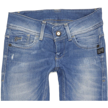 G-Star Lynn Women Blue Skinny Slim Stretch Jeans W25 L32