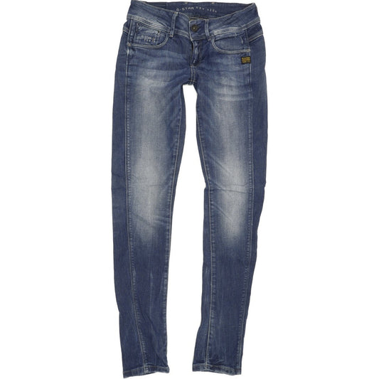 G-Star 5204 Women Blue Skinny Slim Stretch Jeans W26 L32