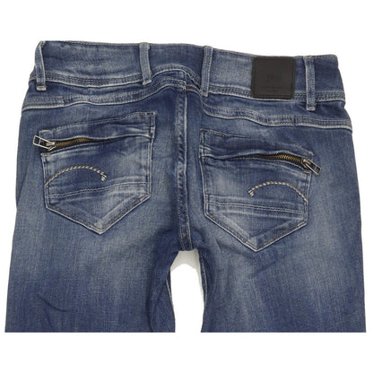 G-Star 5204 Women Blue Skinny Slim Stretch Jeans W26 L32