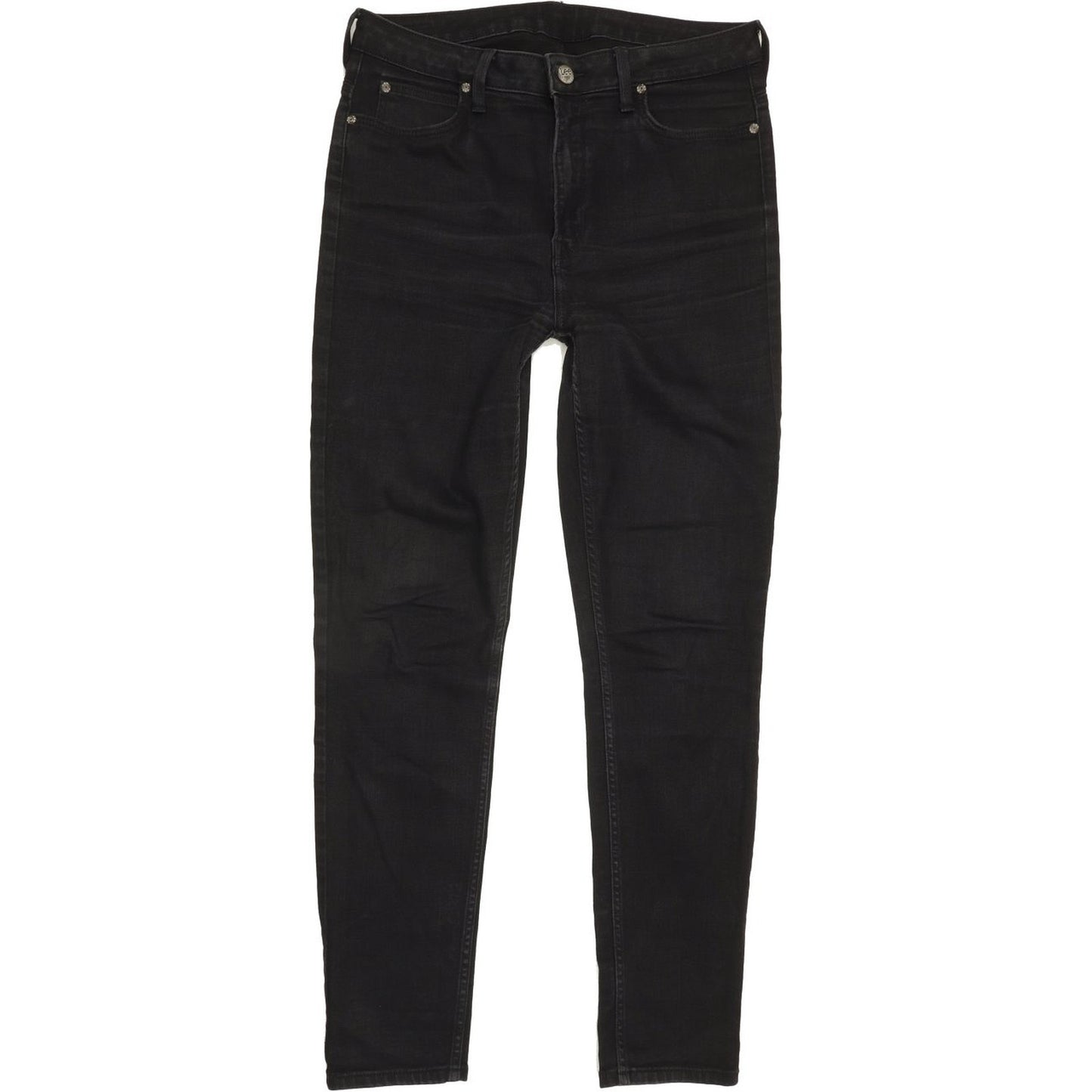 Lee High Rise Black Skinny Stretch Jeans High Waisted W29 L29