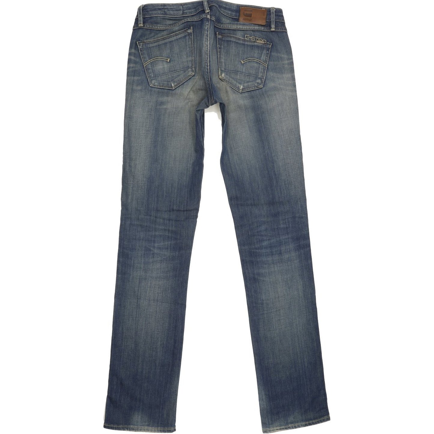 G-Star 3301 Women Blue Straight Slim Stretch Jeans W27 L33