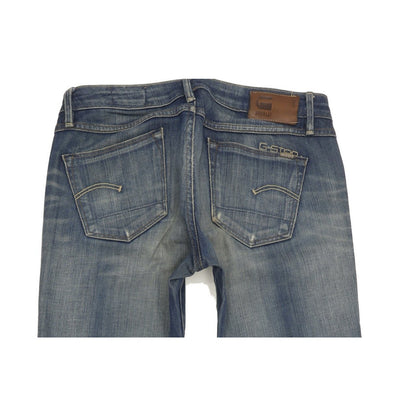 G-Star 3301 Women Blue Straight Slim Stretch Jeans W27 L33