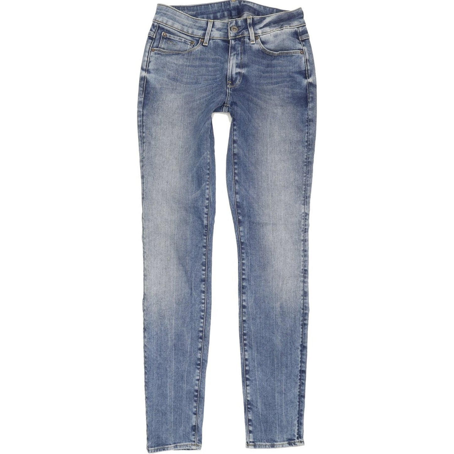G-Star 3301 Contour High Women Blue Skinny Slim Stretch Jeans W27 L31