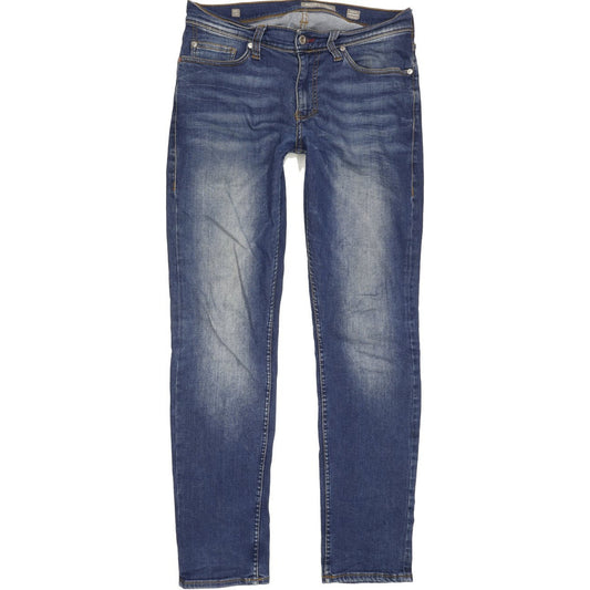 Mustang Vegas Men Blue Tapered Slim Stretch Jeans W32 L31