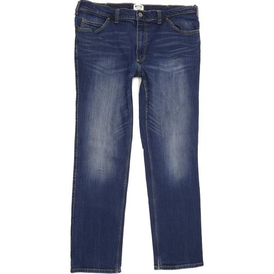 Mustang Tramper Men Blue Straight Slim Stretch Jeans W38 L31