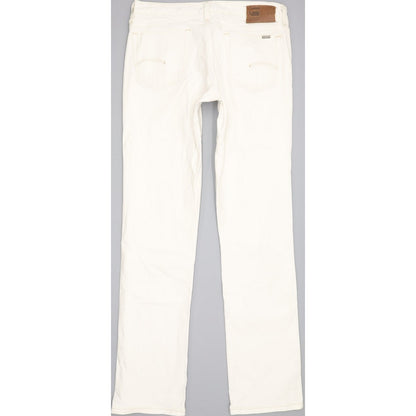 G-Star 3301 Women White Straight Slim Stretch Jeans W29 L30