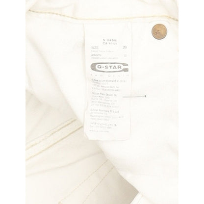 G-Star 3301 Women White Straight Slim Stretch Jeans W29 L30