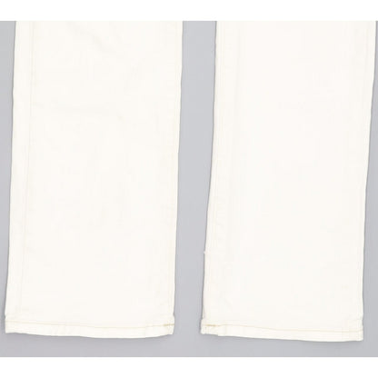 G-Star 3301 Women White Straight Slim Stretch Jeans W29 L30