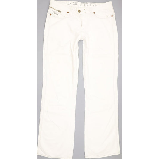 G-Star Spark Women White Straight Loose Jeans W31 L34