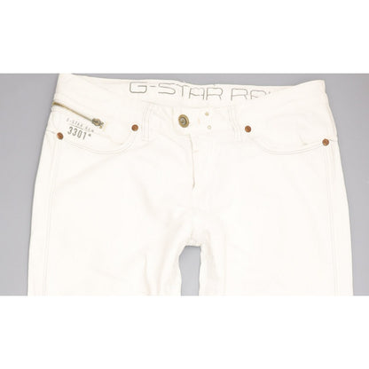 G-Star Spark Women White Straight Loose Jeans W31 L34
