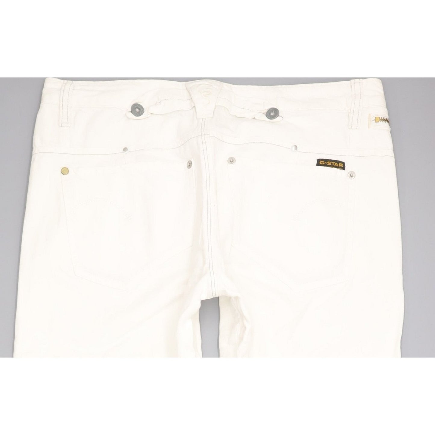 G-Star Spark Women White Straight Loose Jeans W31 L34